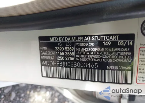 2014 Mercedes-Benz E 350 4Matic from USA, damaged, VIN WDDHF8JB0EB003465